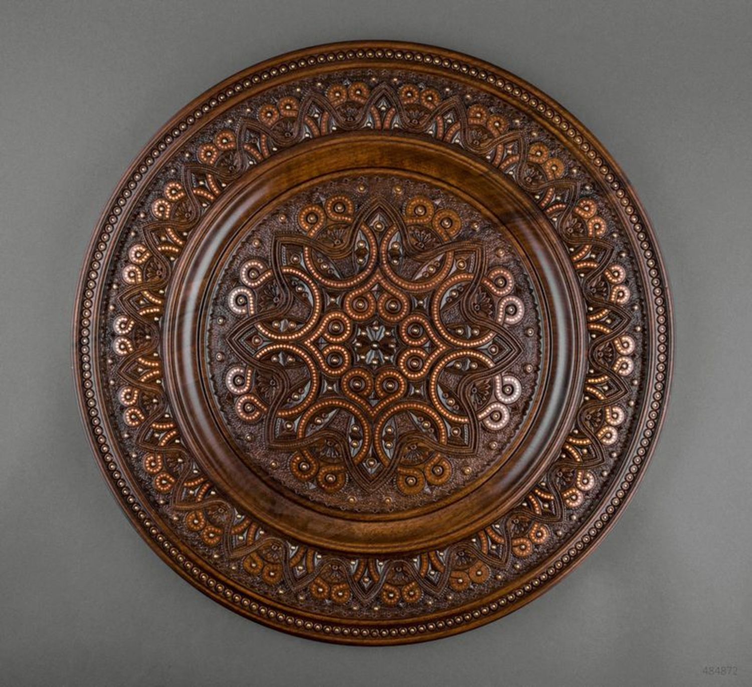 Decorative carved plate photo 2