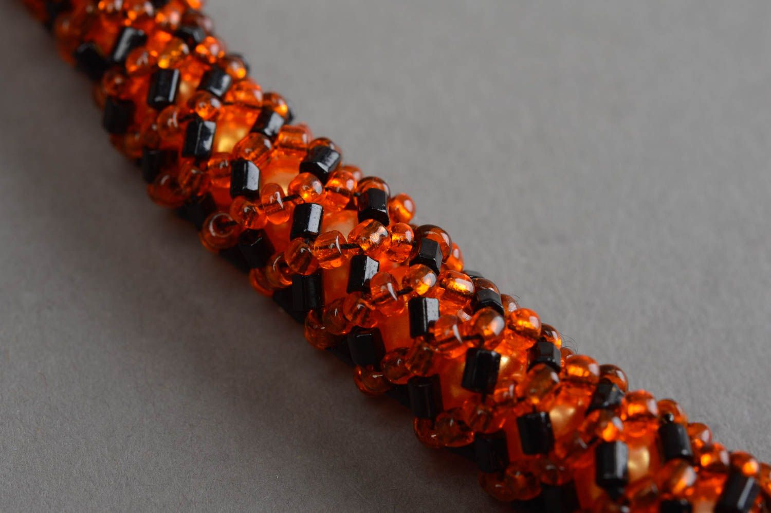 Stylish handmade beaded cord necklace designer necklace for women gift ideas photo 5