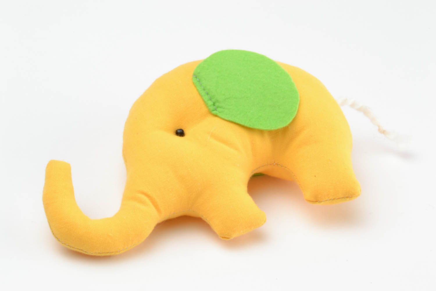 Textil Spielzeug Gelber Elefant foto 3