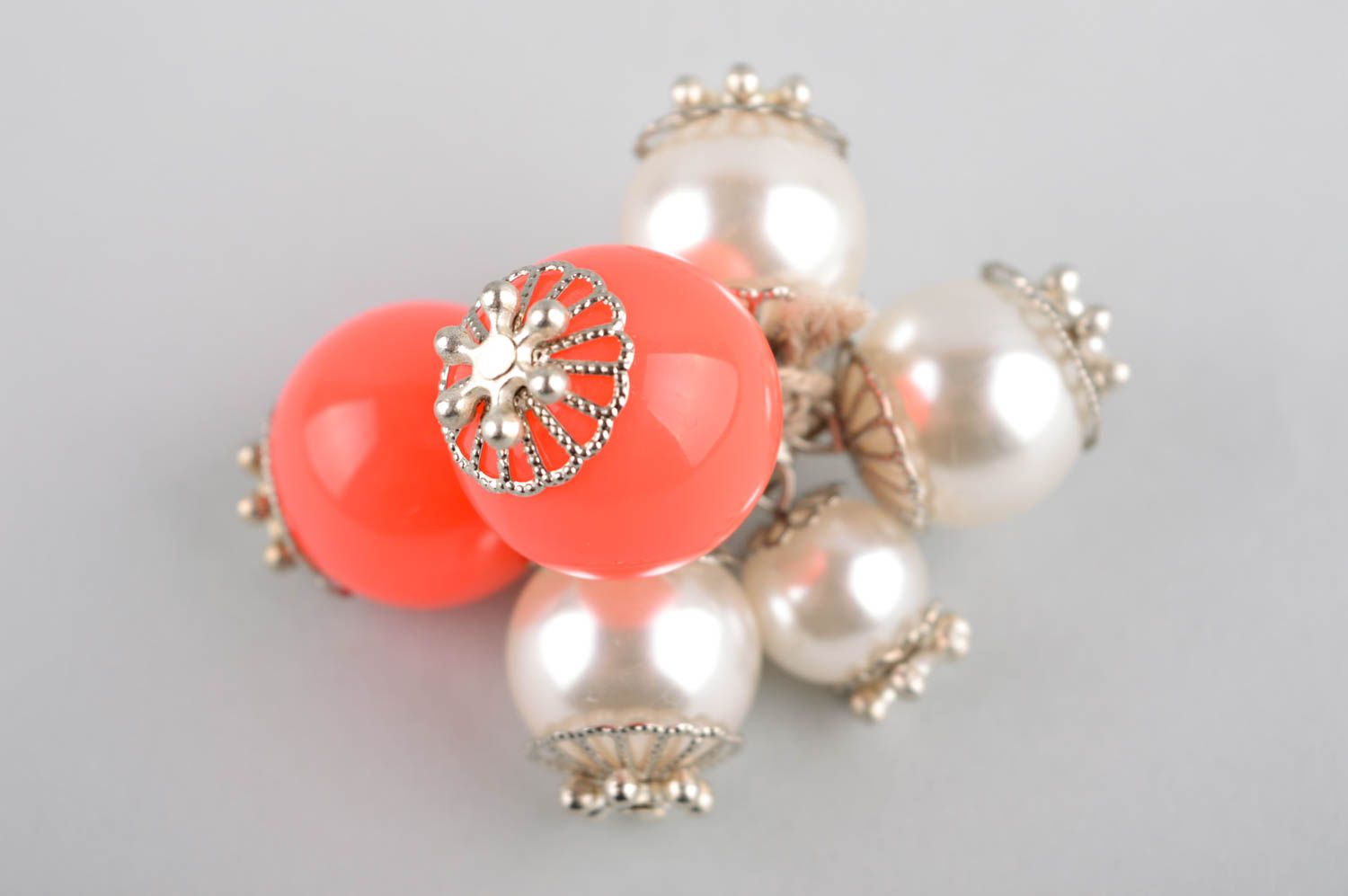 Bague verre Bijou fait main design de créateur Accessoire femme perles photo 2
