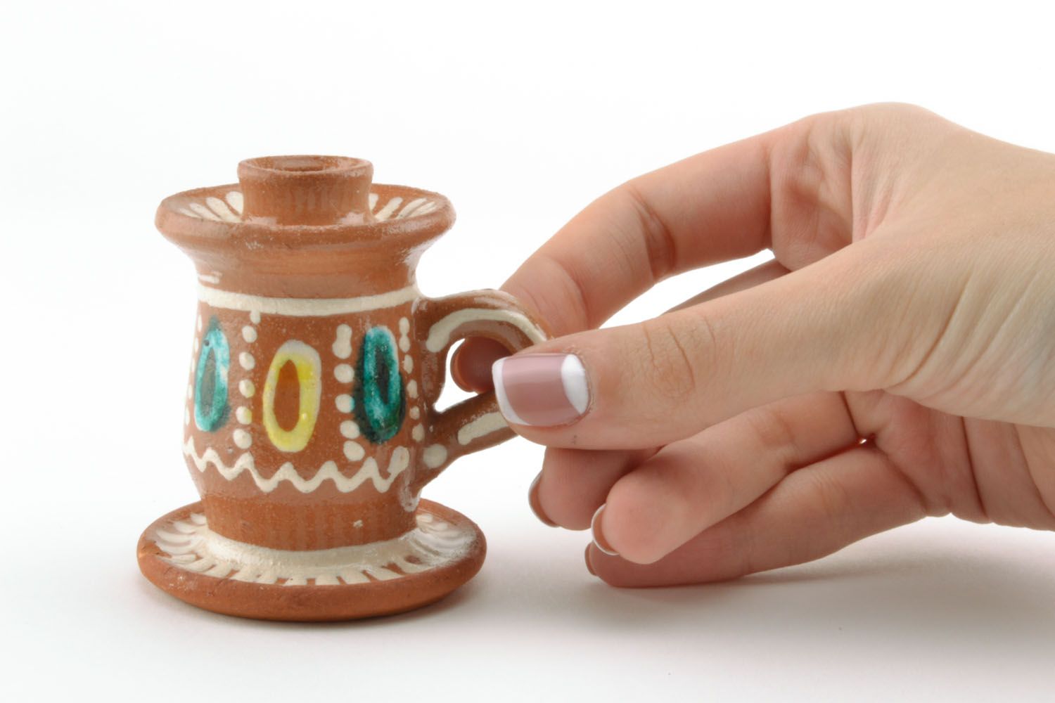 Сastiçal de cerâmica feito à mão  foto 5