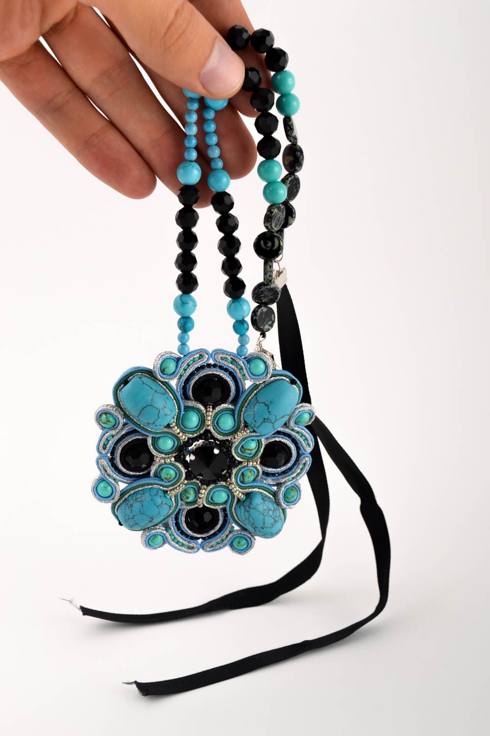 Stylish handmade pendant festive jewelry beautiful accessories present photo 6