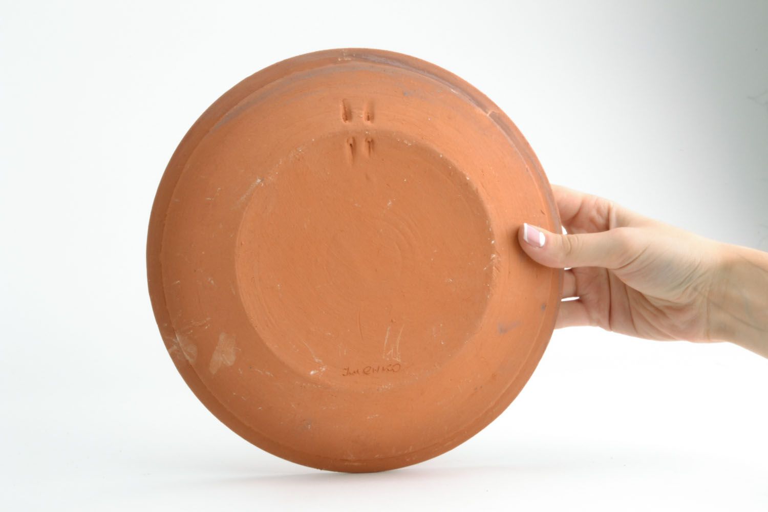 Глиняная тарелка на стену фото 2