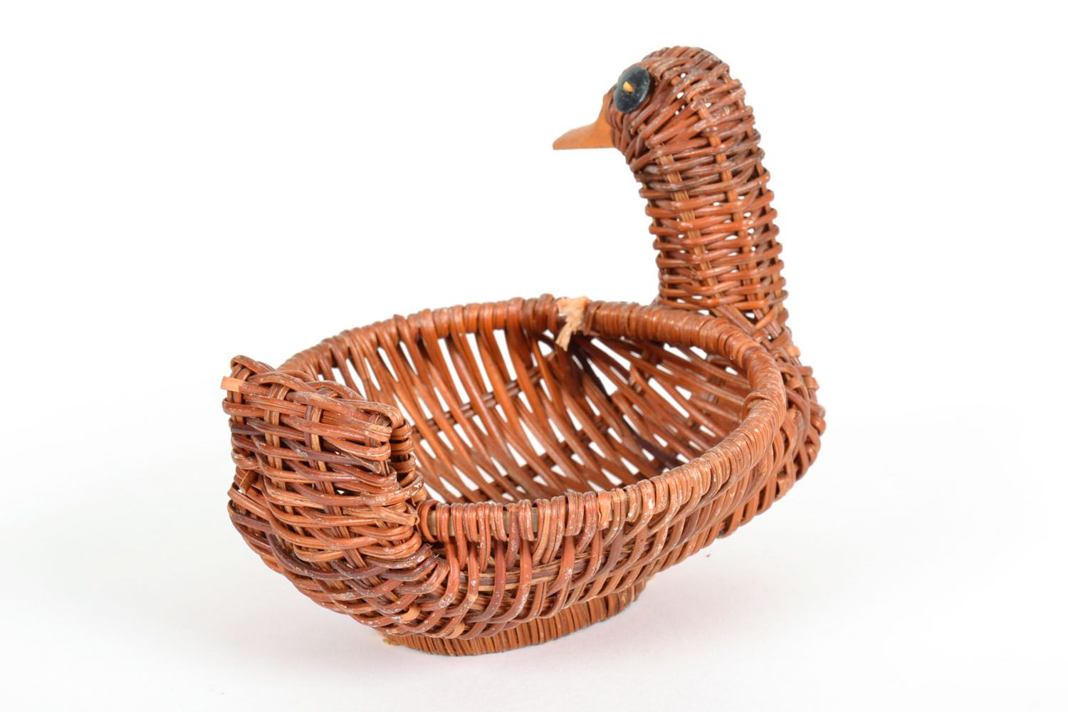 Decorative wicker basket Duck photo 2