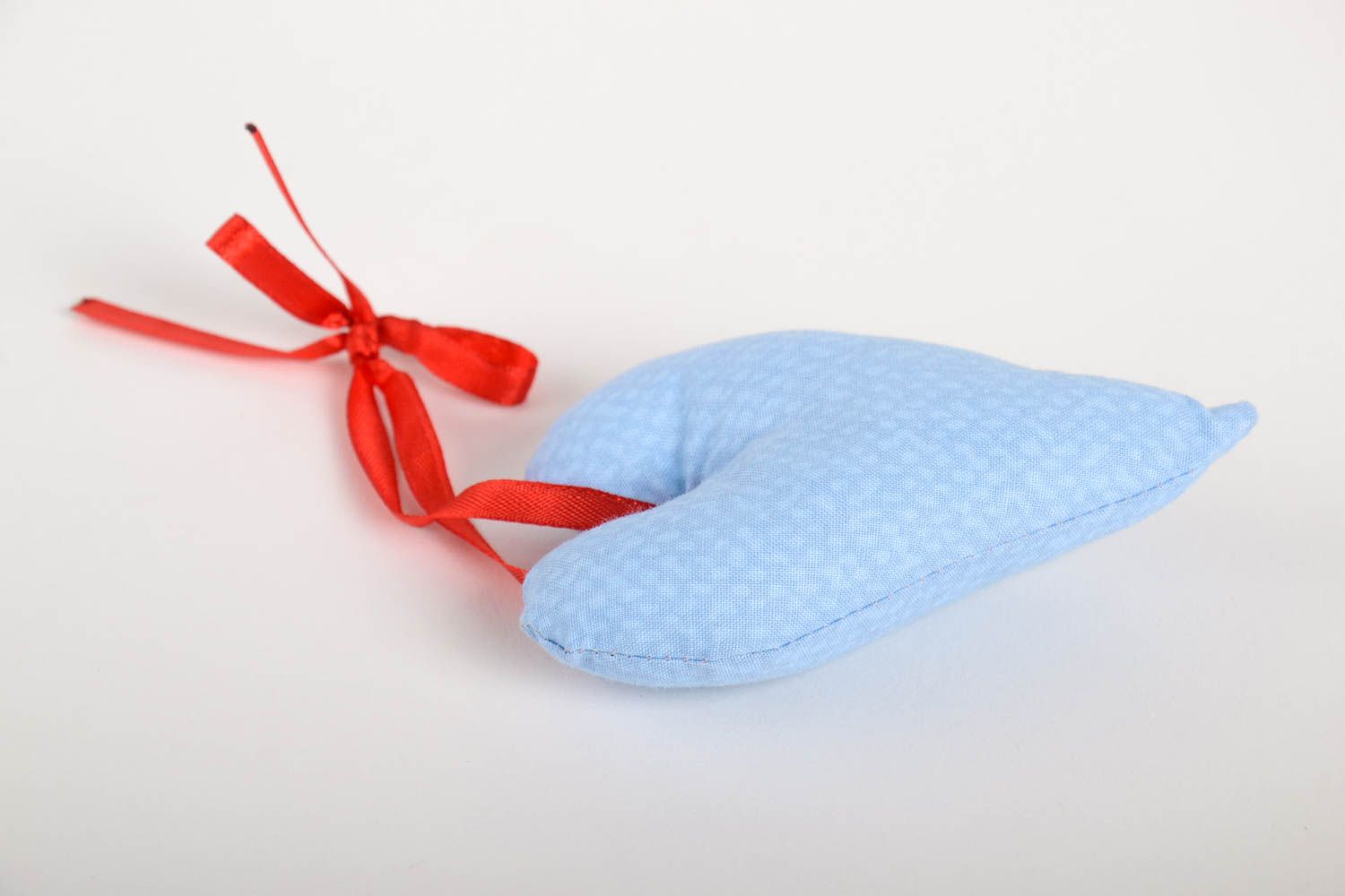 Мягкая игрушка ручной работы сердечко декор для дома мягкая подвеска из ткани фото 5