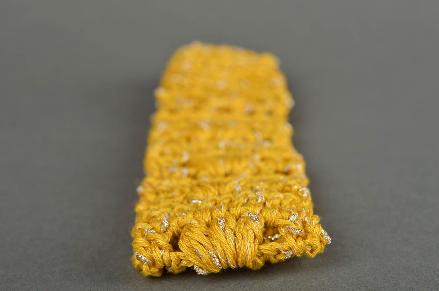 Kinder Haarband Schmuck handgemacht Accessoire für Kinder in Gelb einzigartig foto 4