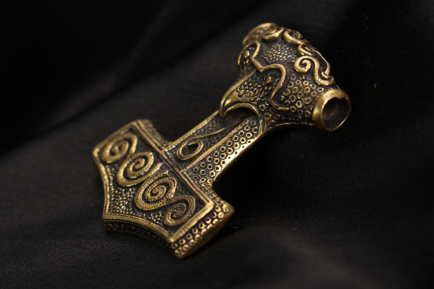 Bronze pendant Hammer of Thor photo 3