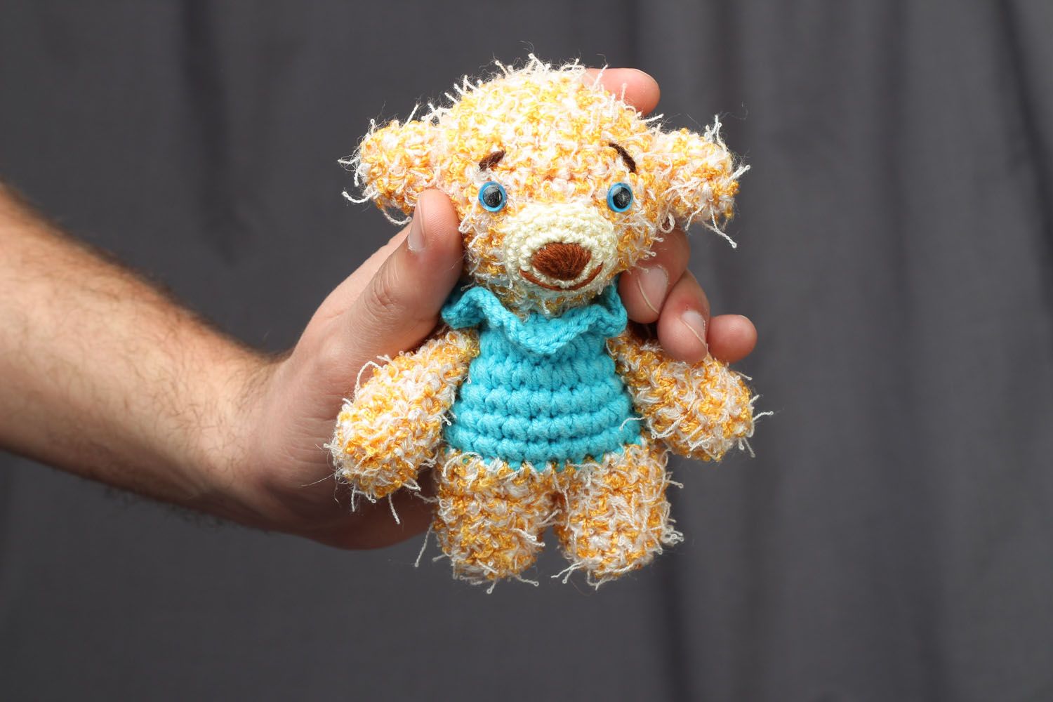 Homemade crochet toy Little Bear photo 4
