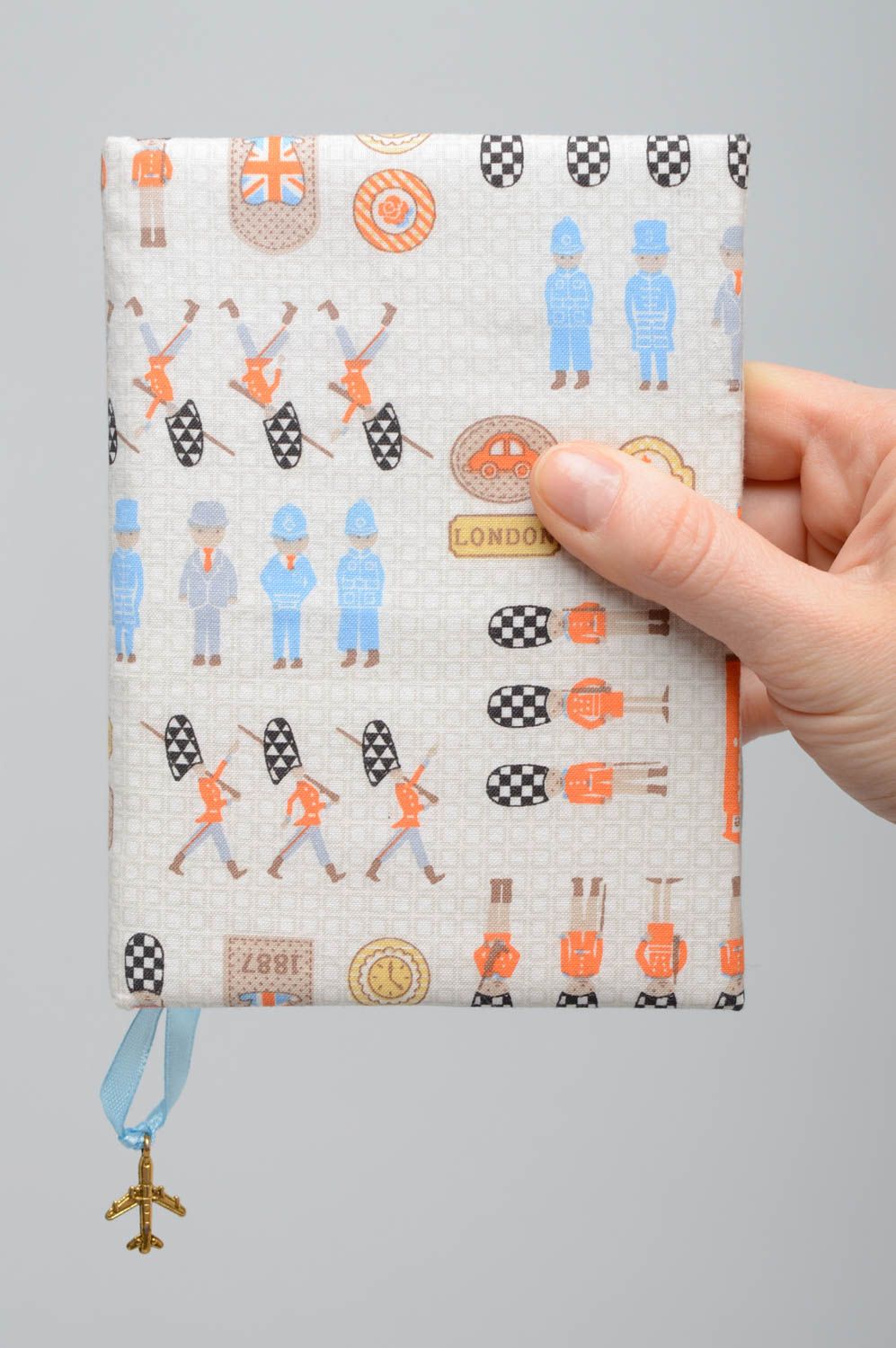 Carnet de notes artisanal en tissu avec dessin cadeau original pour femme homme photo 4