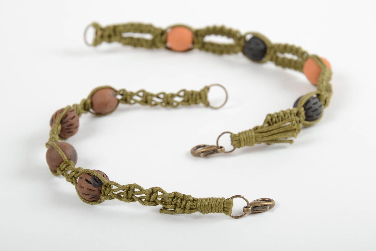 Handmade bracelet paired bracelets beads jewelry designer accessory unusual gift photo 4