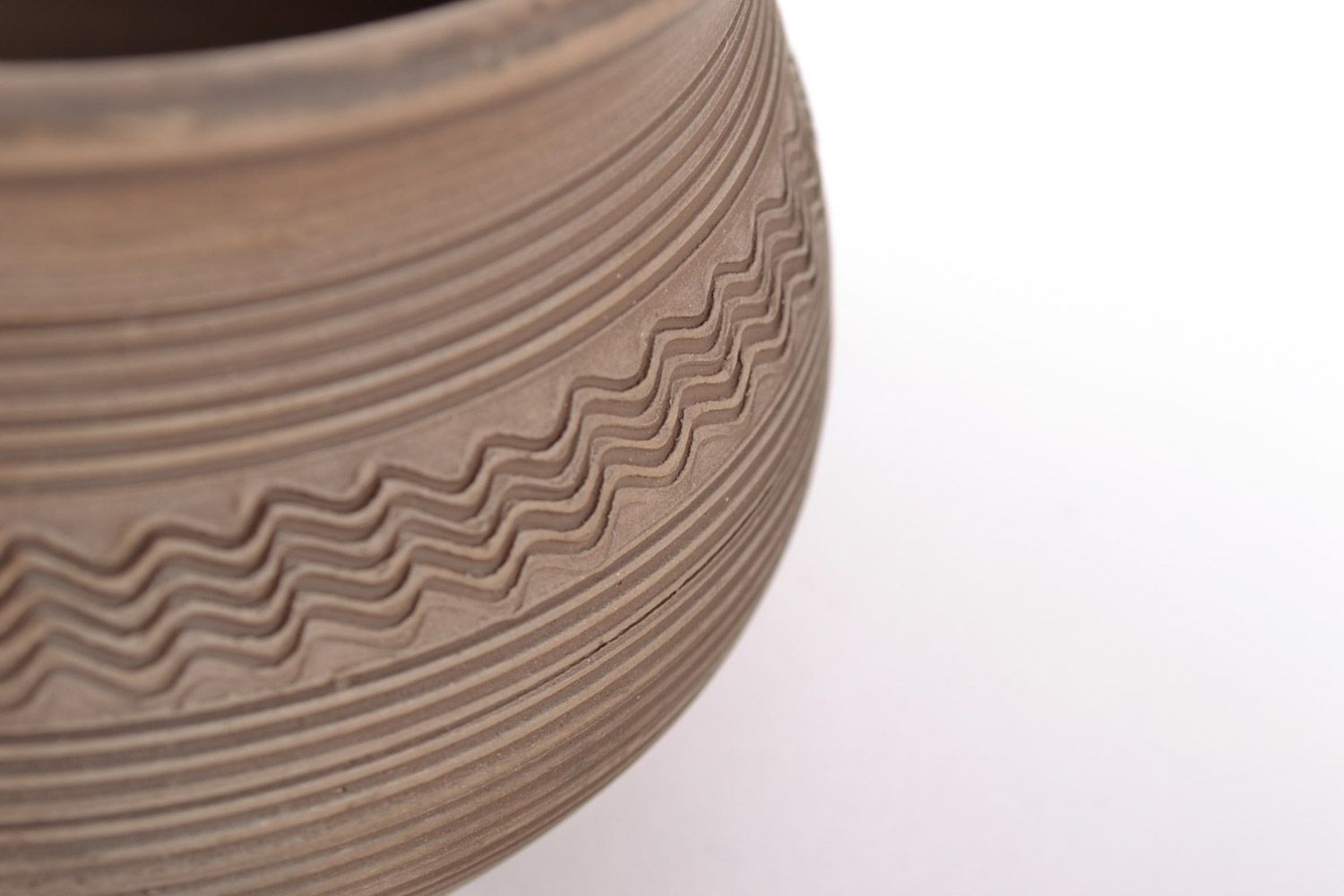 Pote artesanal de cerámica para crema agria de 150 ml hecho a mano de arcilla foto 3