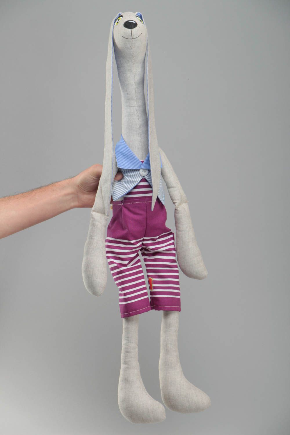 Muñeco de peluche original hecho a mano bonito decorativo textil para niños foto 5