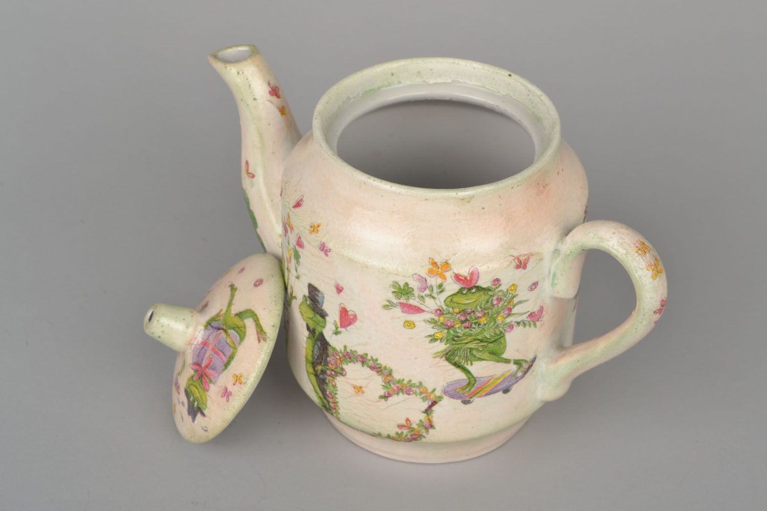 Decoupage teapot photo 1