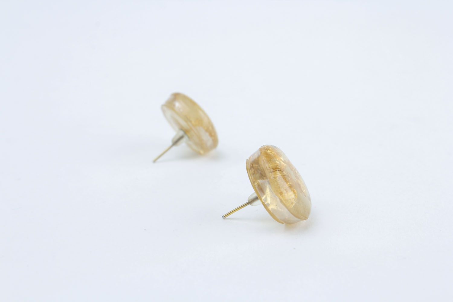 Handmade round earrings photo 3