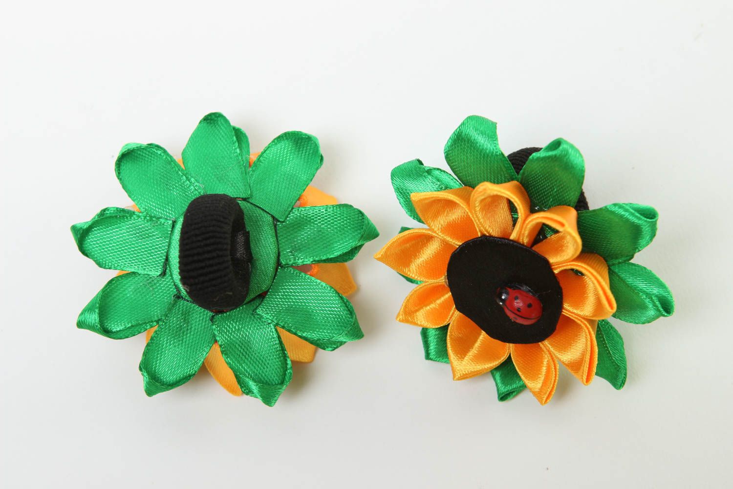 Handmade hair ties hair accessories for girls kanzashi flowers presents for girl photo 3