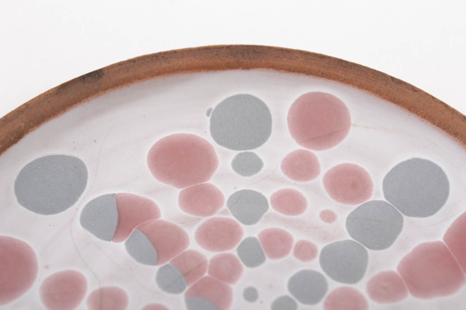 Керамика ручной работы глиняная тарелка глиняная посуда столовая посуда фото 4