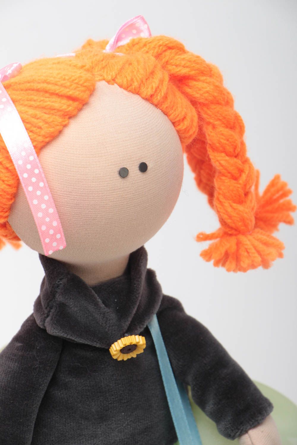 Puppe handgemacht Design Puppe Haus Deko Idee Geschenkidee für Mädchen aus Stoff foto 3