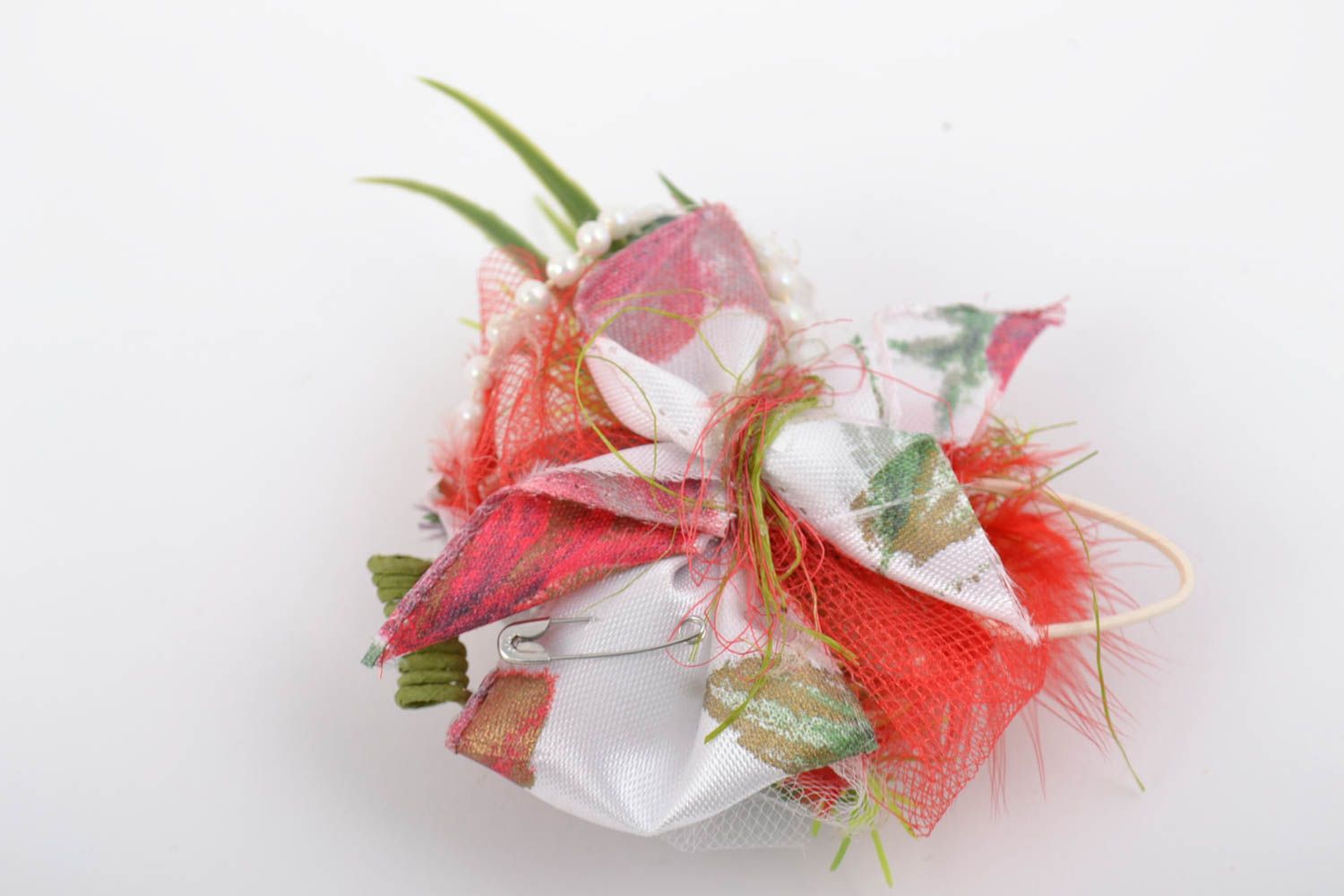 Beautiful handmade artificial flower for DIY jewelry making photo 4