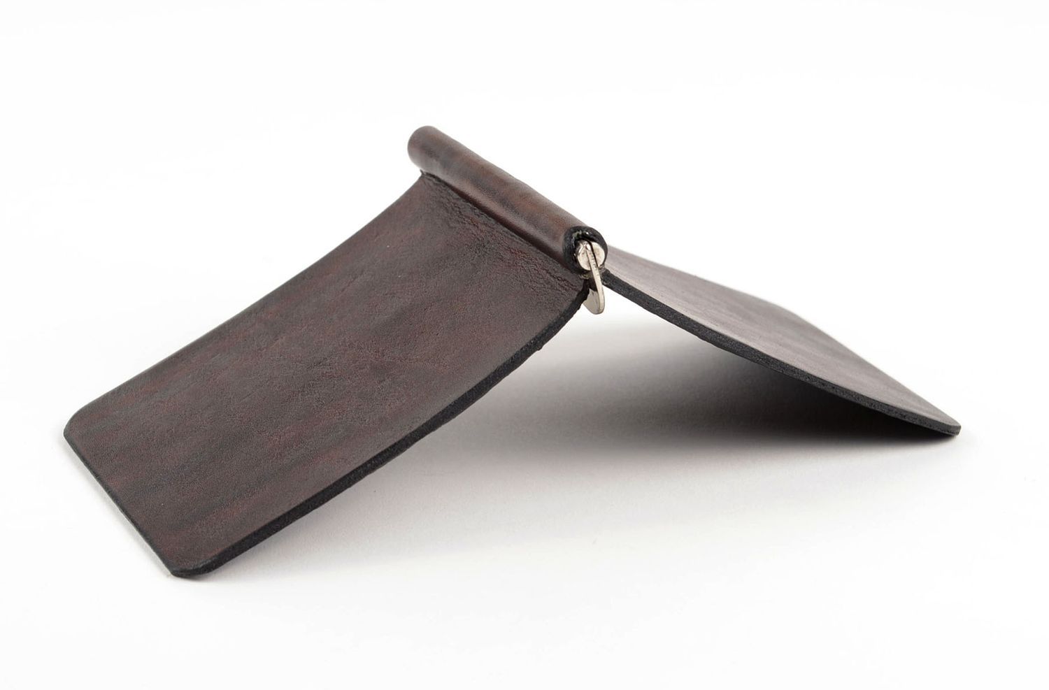 Unusual handmade leather wallet elegant wallet for men gentlemen only gift ideas photo 2