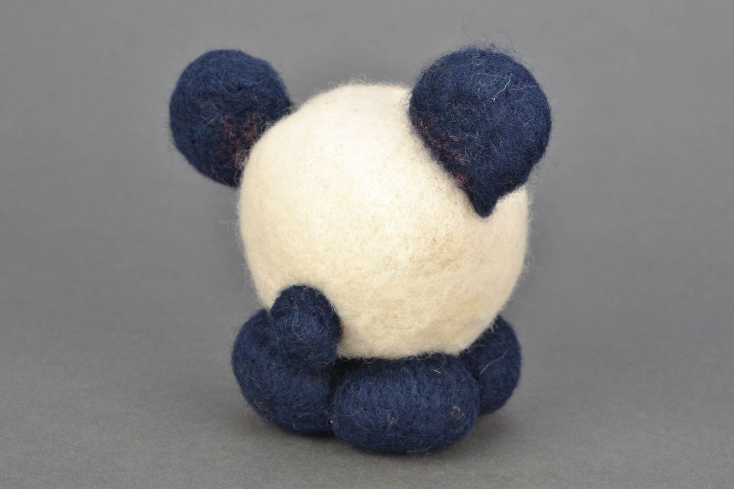 Toy felted of natural wool Panda photo 4