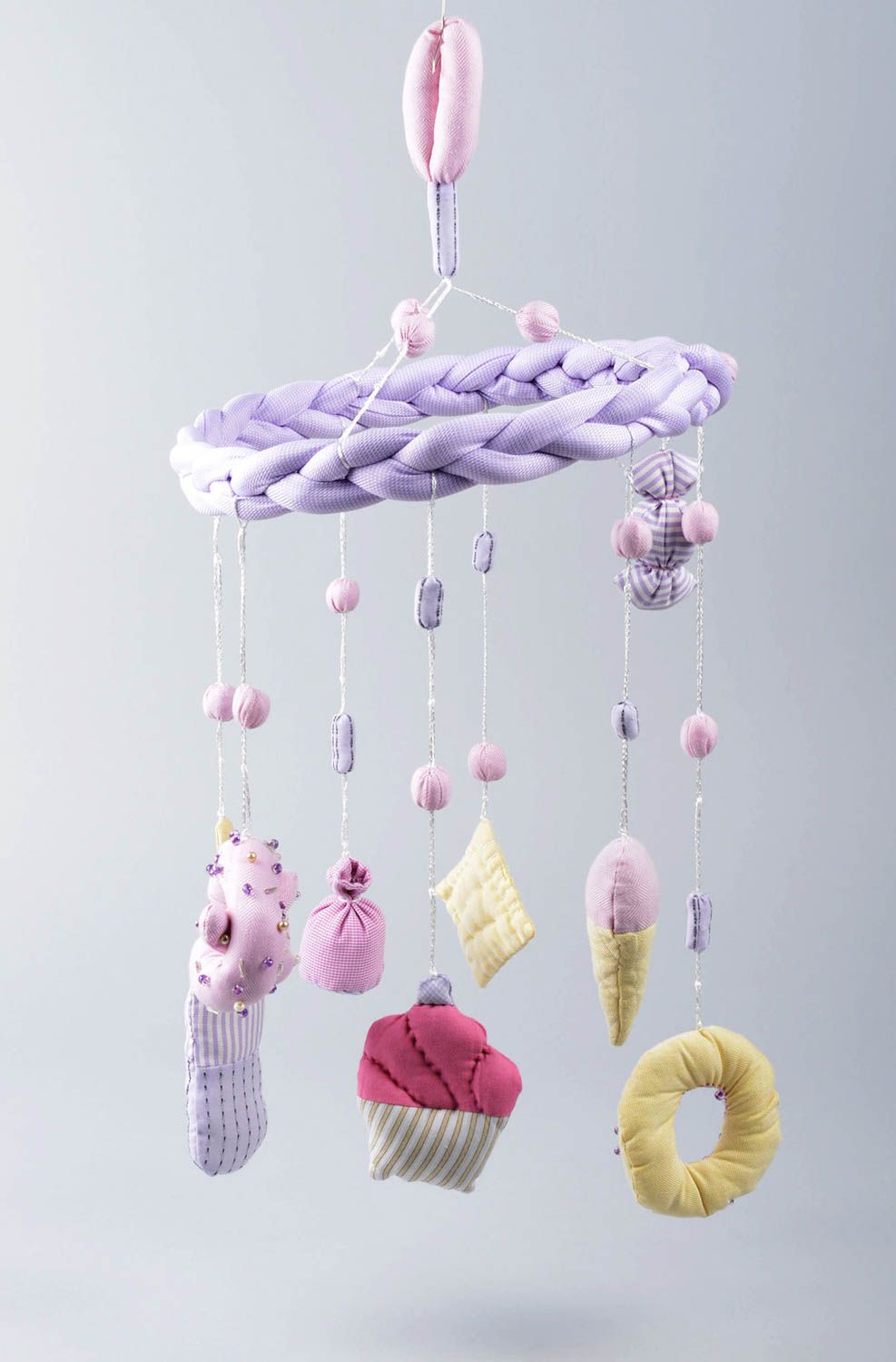 Mobile für Babybett handgemachtes Spielzeug Spieluhr Babybett Süßigkeiten schön foto 10