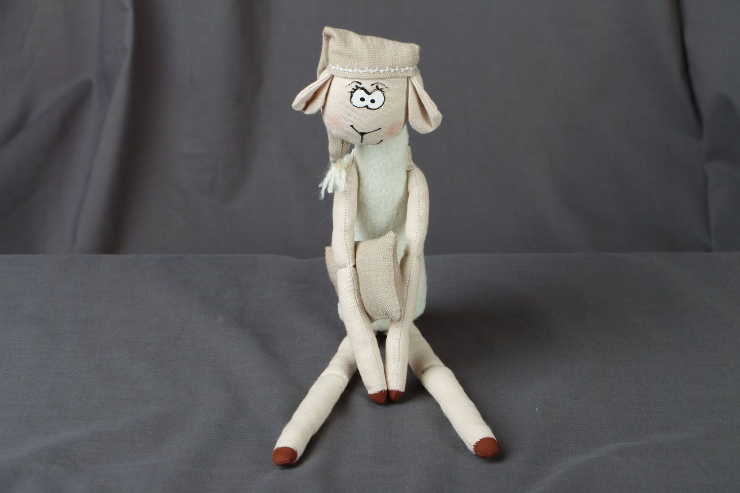 Soft toy Lamb Bow with a Pillow photo 1