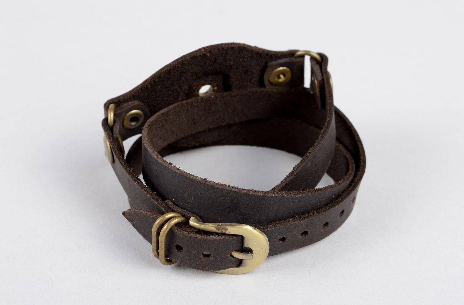 Multirow handmade leather bracelet fashion trends cool jewelry leather goods photo 2