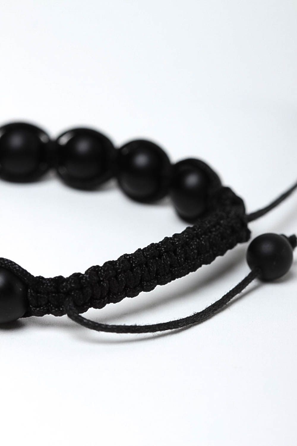 Handmade bracelet made of natural stones woven bracelet beaded bracelet photo 4