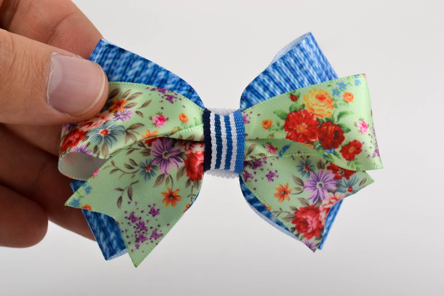 Unusual handmade hair scrunchie bow scrunchie hair style ideas gifts for her photo 3