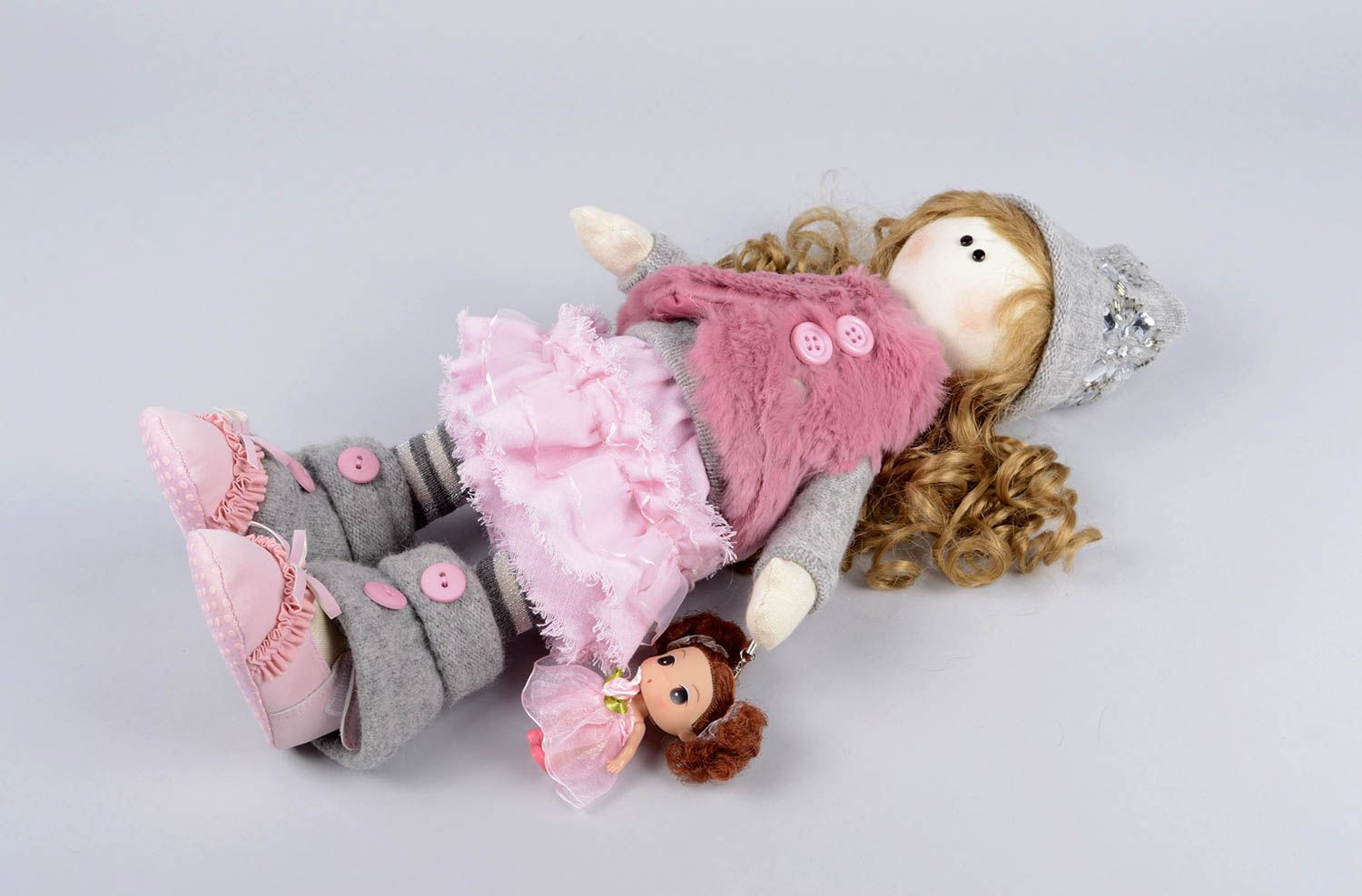 Handgeschaffene Designer Puppe Stoff Spielzeug Deko Puppe kuschelige Stoff Puppe foto 4