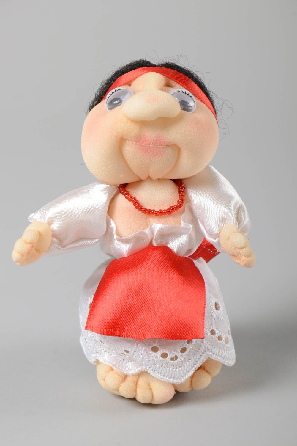 Игрушка ручной работы декор для дома интерьерная игрушка в виде куклы красивая фото 2