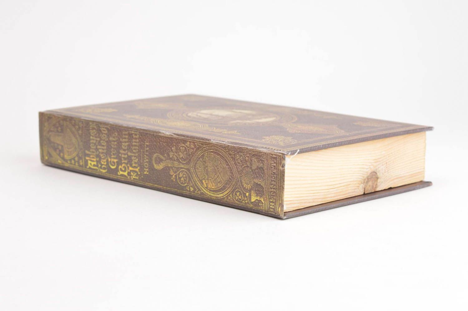 Designer jewelry box wooden hand crafted coffret book for money secret box photo 4