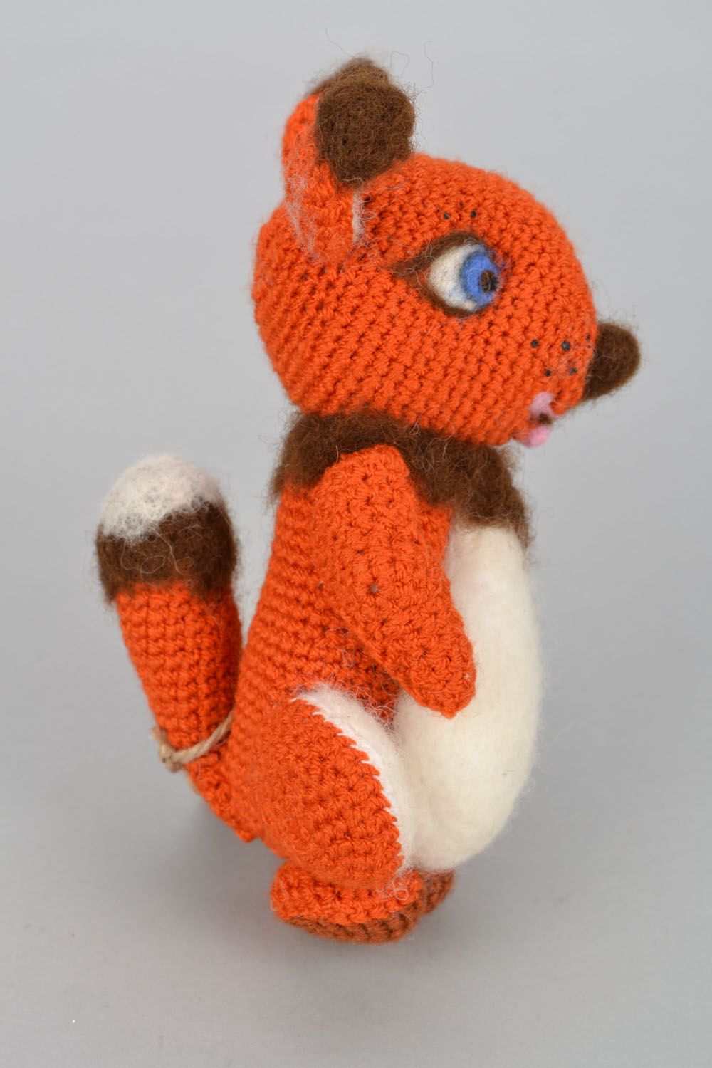 Soft woolen toy Squirrel photo 3