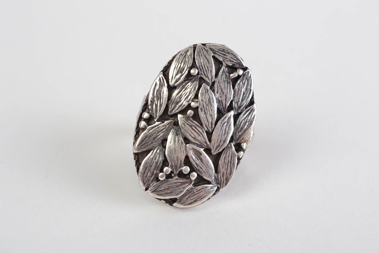 Объемный перстень металлический литой необычный ручной работы женский красивый  фото 3