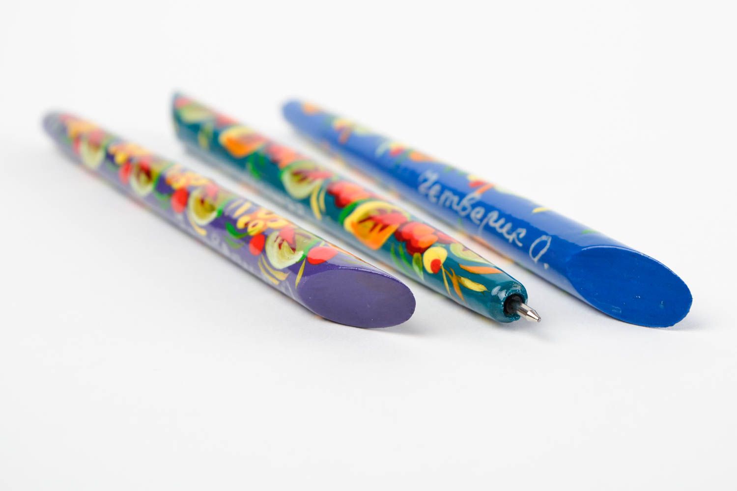 3 bolígrafos decorados hechos a mano efectos de escritorio regalos originales foto 4