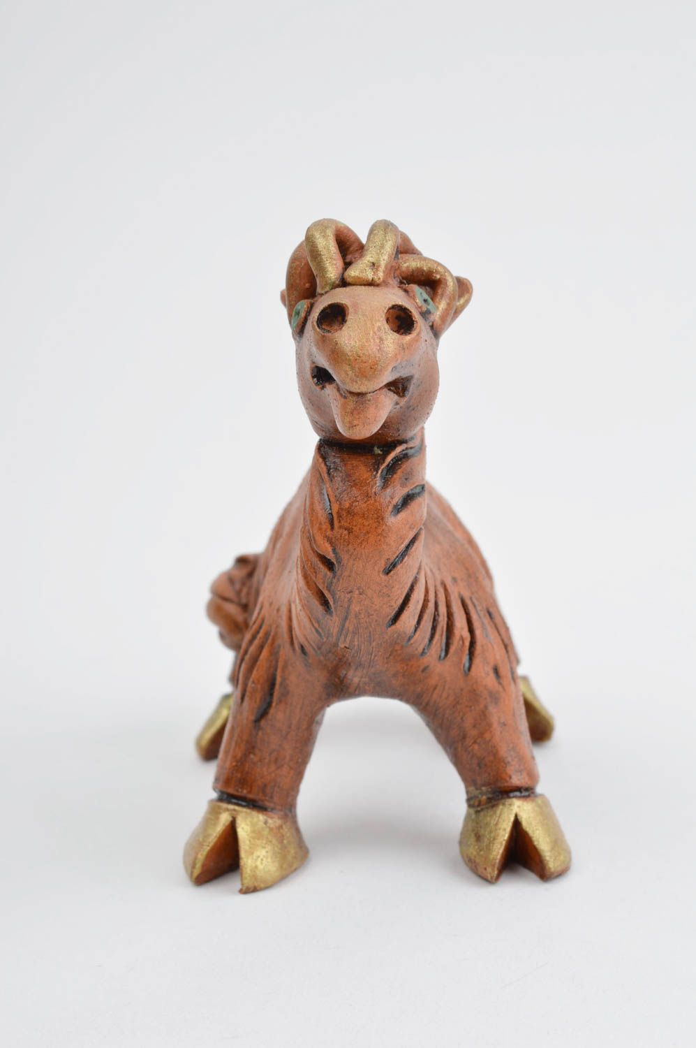 Handmade Wohnzimmer Deko Kinder Geschenk Keramik Figur lustiges Kamel schön foto 3