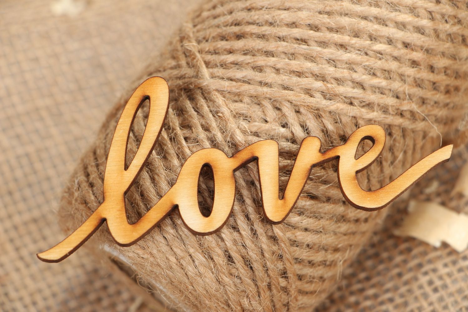 Plywood craft blank lettering Love photo 4