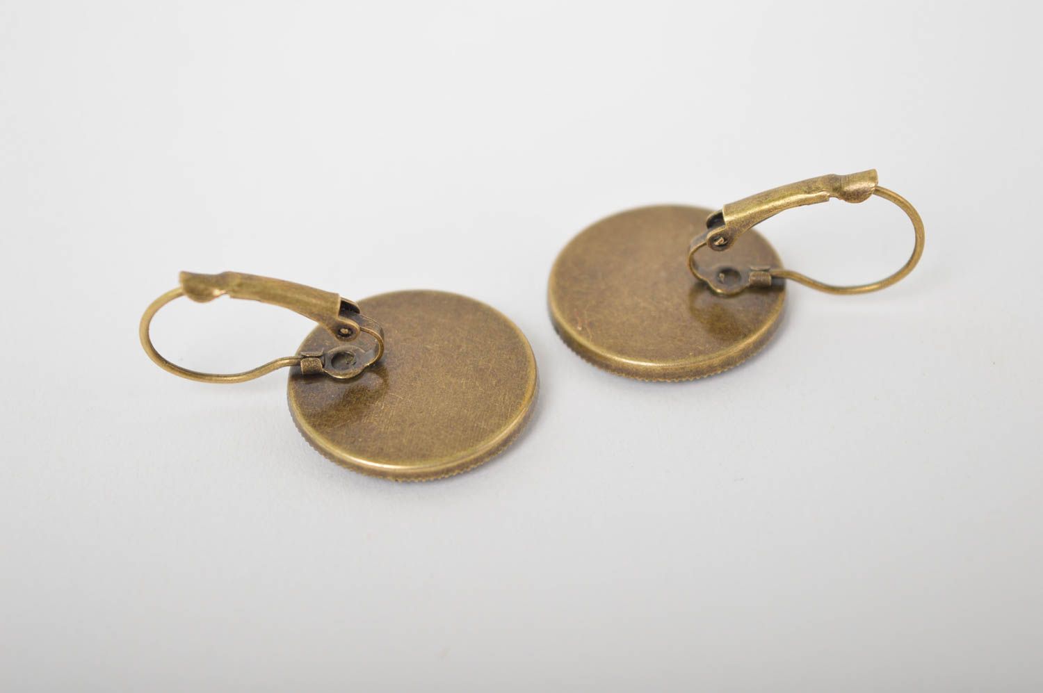 Handmade Blumen Ohrringe Accessoire für Frauen Designer Schmuck mit Prints foto 4