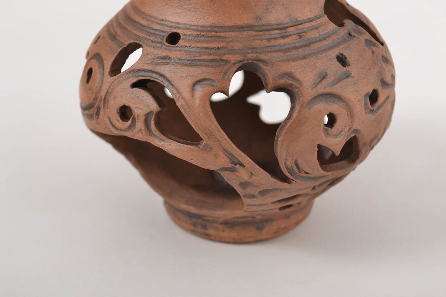 Portavelas de cerámica hecho a mano inusual sostenedor de velas regalo original foto 2