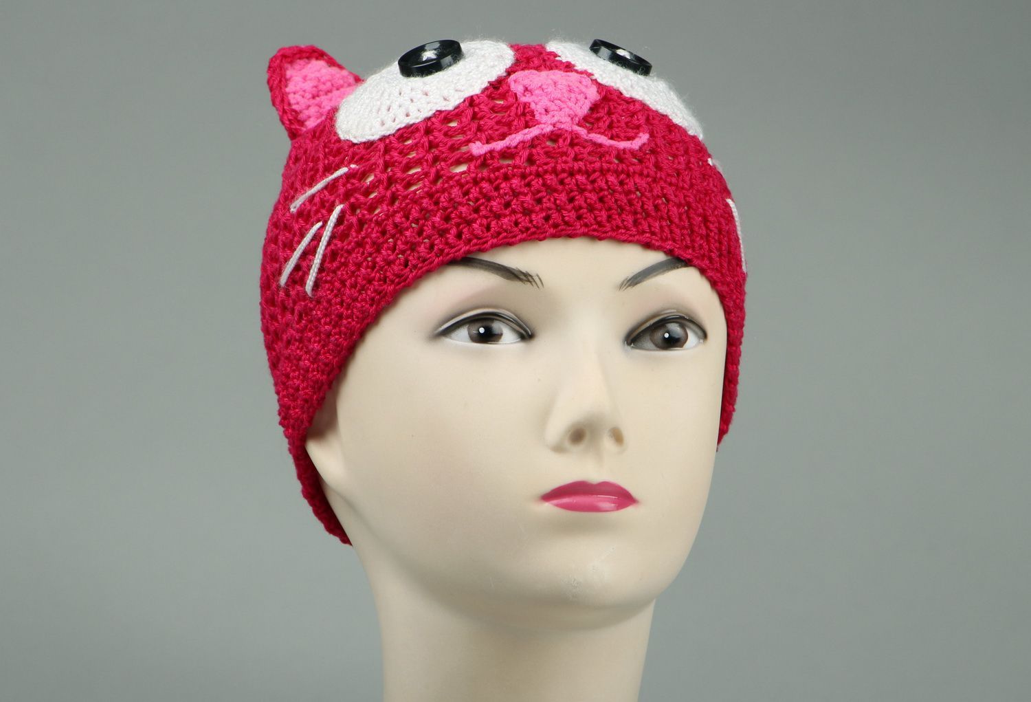 Mütze aus Baumwolle Katze foto 1