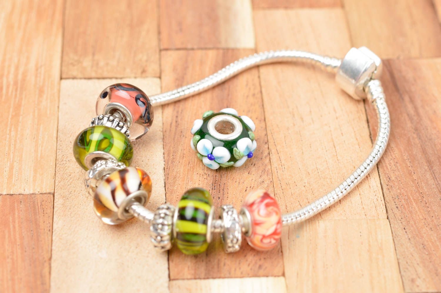 Beautiful handmade glass bead creative work ideas fashion accessories gift ideas photo 4