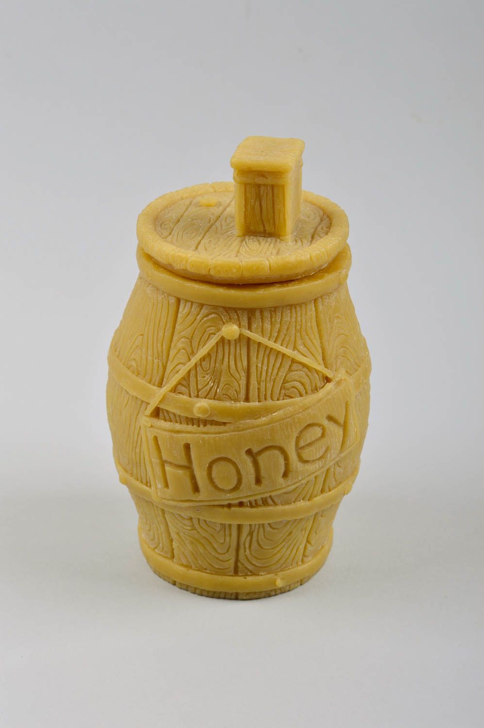 Handmade unique waxed barrel for honey unusual designer kitchenware present photo 9