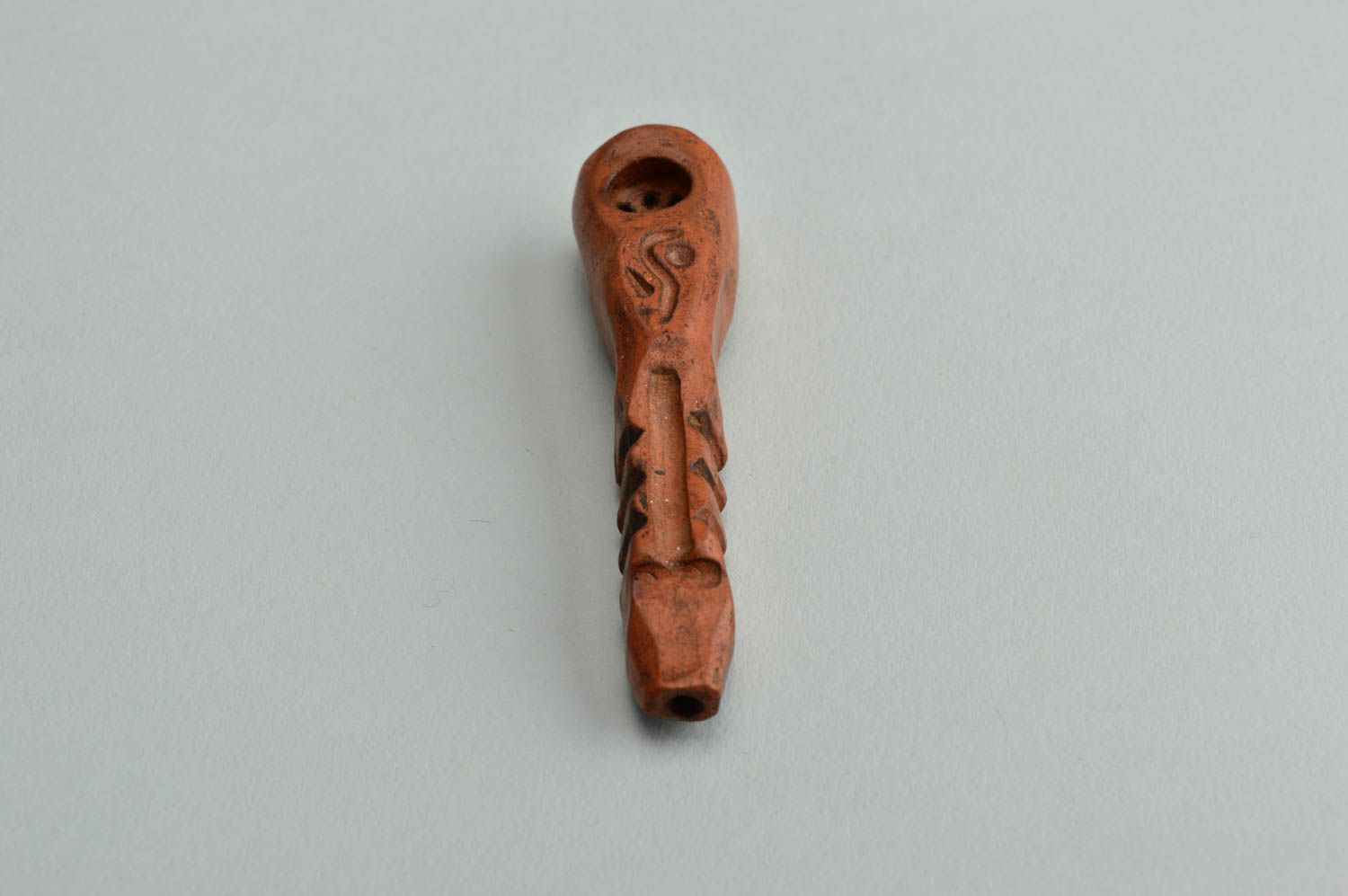 Pipa de barro hecha a mano accesorio para fumador original regalo para hombre foto 5