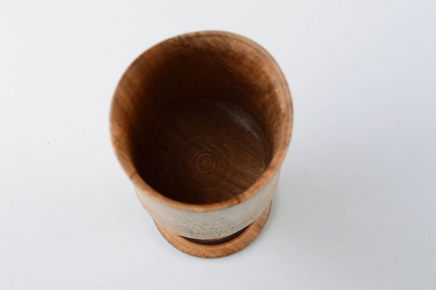 Vaso de chupito artesanal vajilla moderna decorativa regalo original de madera foto 5