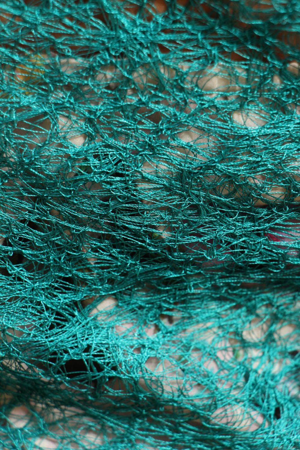 Bunte Tunika aus Wolle und Seide foto 5