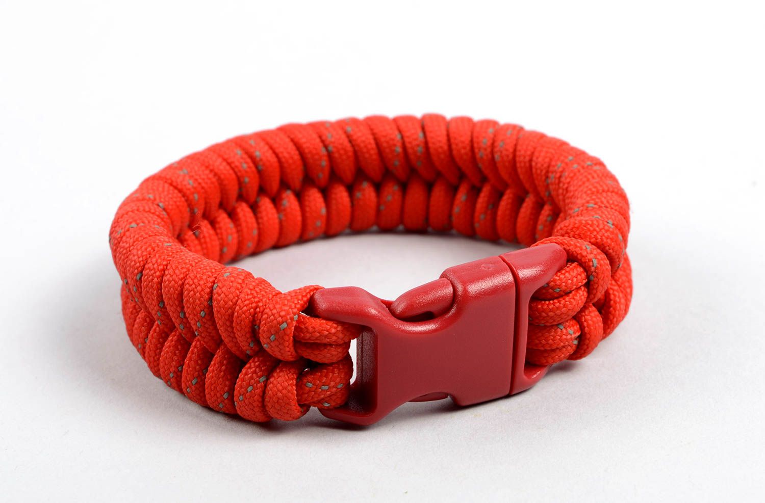 Handmade textile wrist bracelet woven cord bracelet designs survival tips photo 2