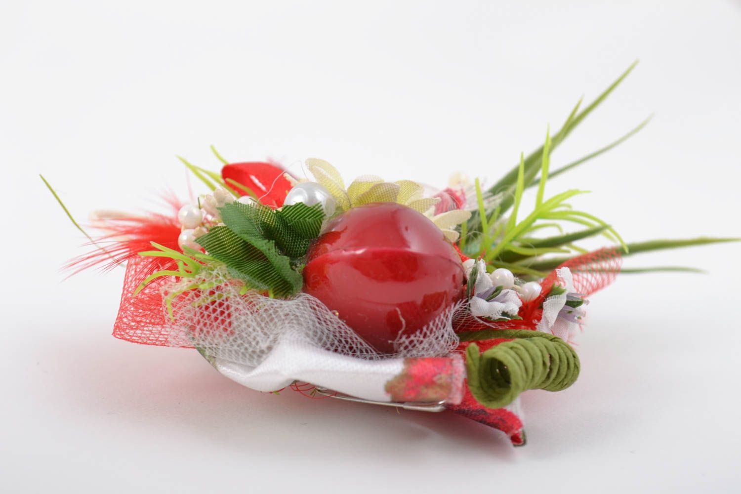 Beautiful handmade artificial flower for DIY jewelry making photo 2