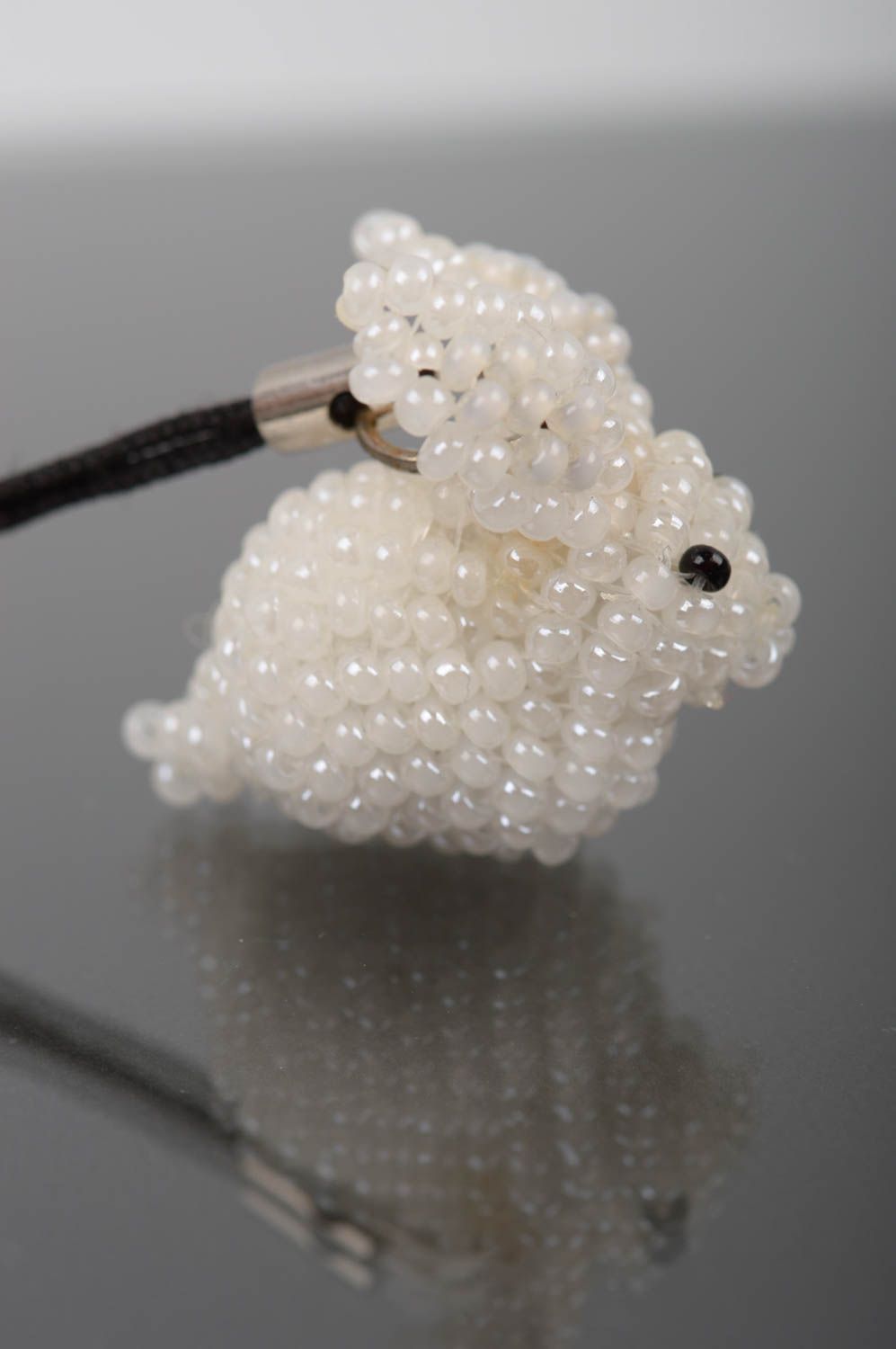 Beautiful handmade beaded keychain cell phone charm bead weaving ideas photo 1