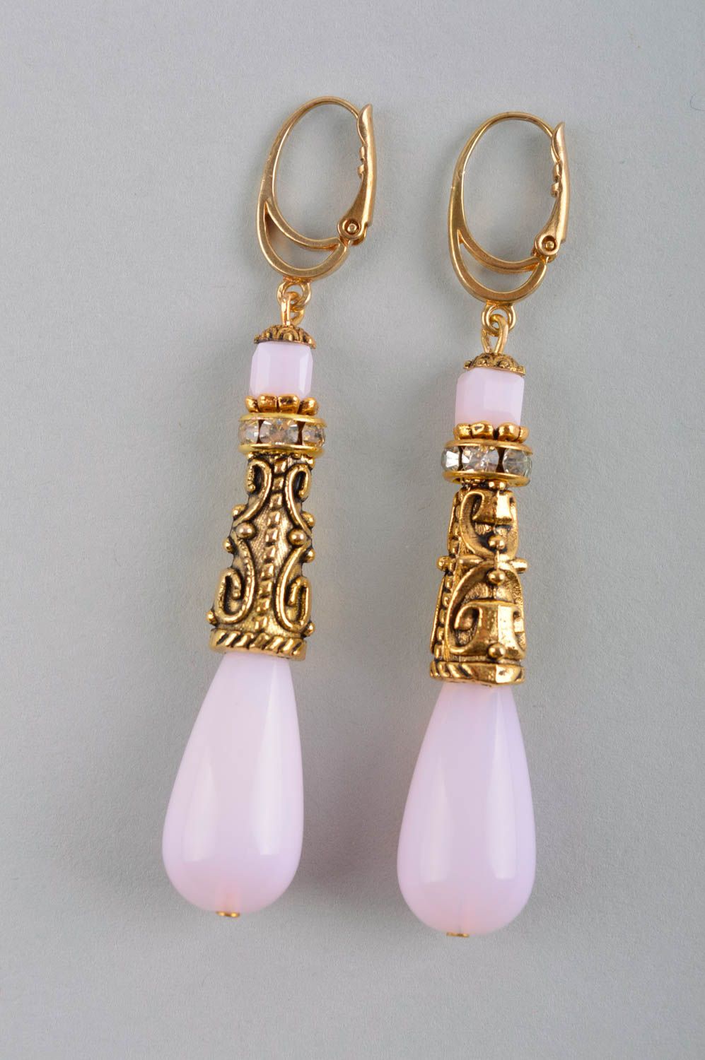 Handmade earrings gemstone jewelry earrings for girls designer accessories photo 3