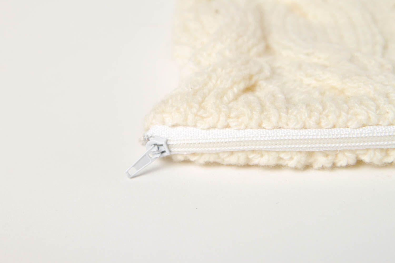 Funda de almohada hecha a mano color blanco ropa de cama regalo personalizado foto 5
